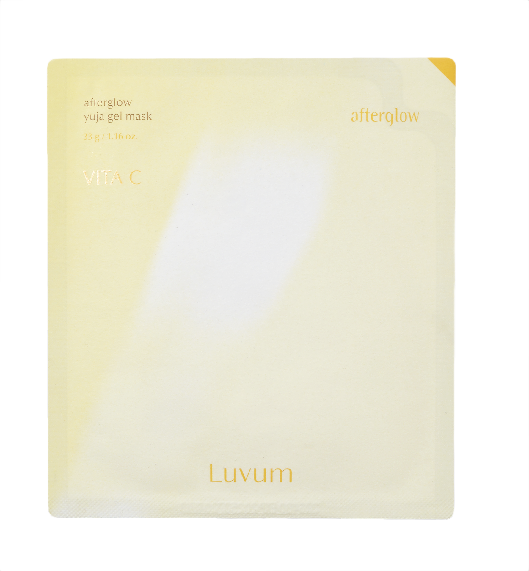 LUVUM AFTERGLOW YUJA GEL MASK Rozświetlająca hydrożelowa maska do twarzy 33 g