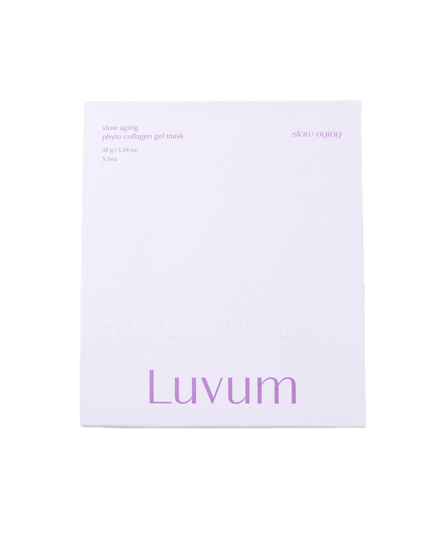 LUVUM SLOW AGING PHYTO COLLAGEN GEL MASK Hydrożelowa maska z roślinnym fitokolagenem i peptydami 5 szt.
