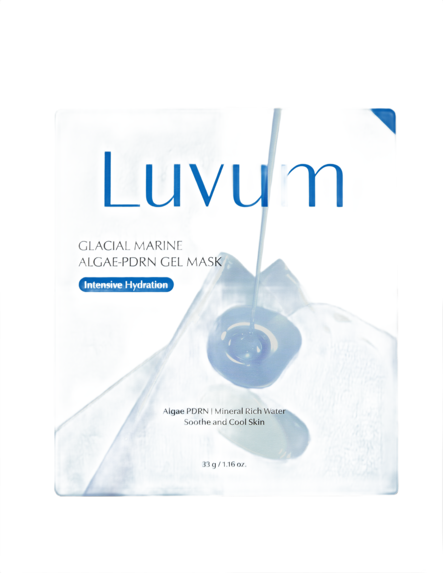 LUVUM GLACIAL MARINE ALGAE-PDRN GEL MASK Kojąca hydrożelowa maska do twarzy 5 szt.