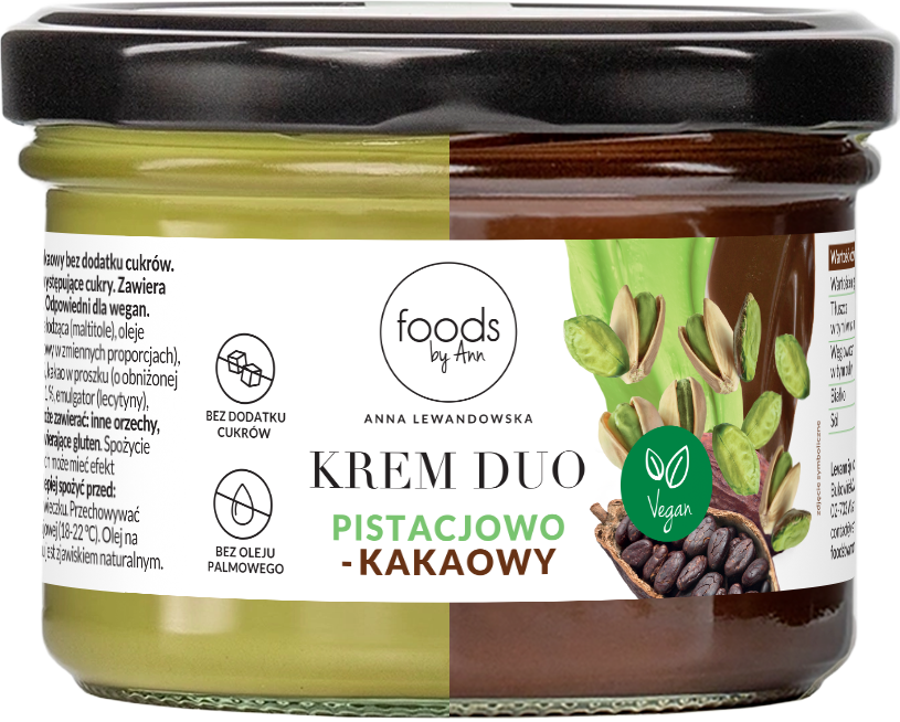 LEVANN FOODS BY ANN Wegański krem duo pistacjowo-kakaowy 200 g