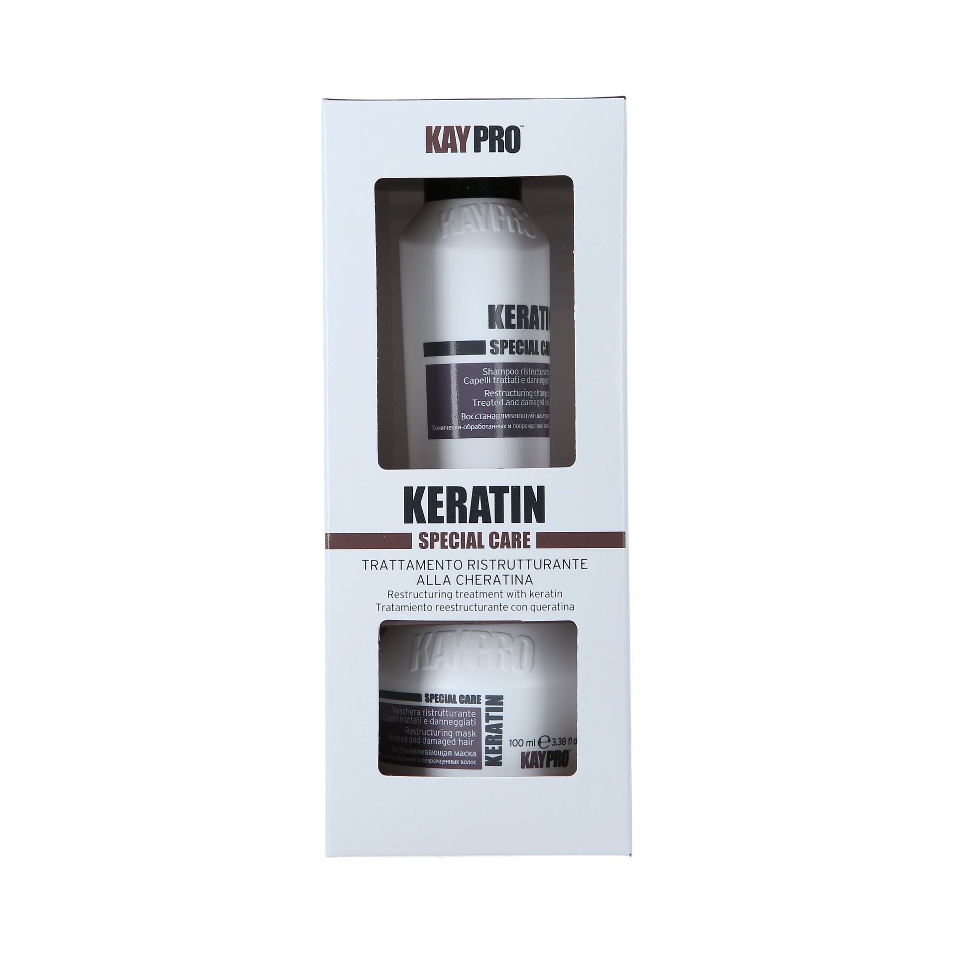KAYPRO KERATIN SET Zestaw do włosów suchych i zniszczonych 2 x 100 ml