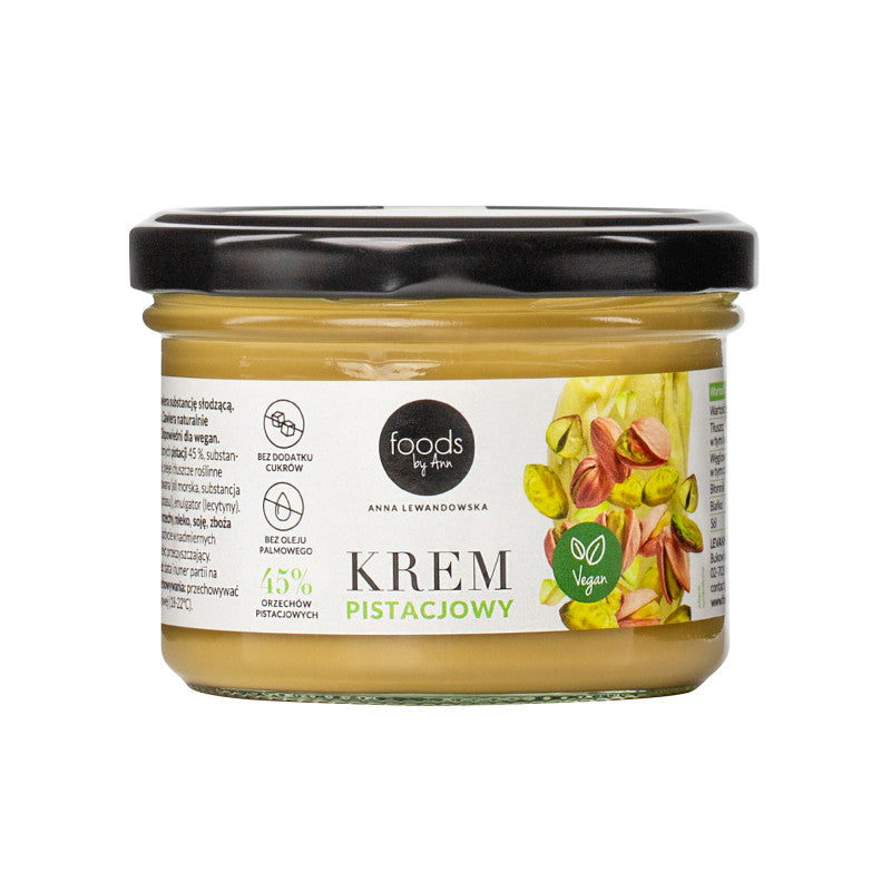 LEVANN FOODS BY ANN Wegańska pasta pistacjowa 45% pistacji 200g