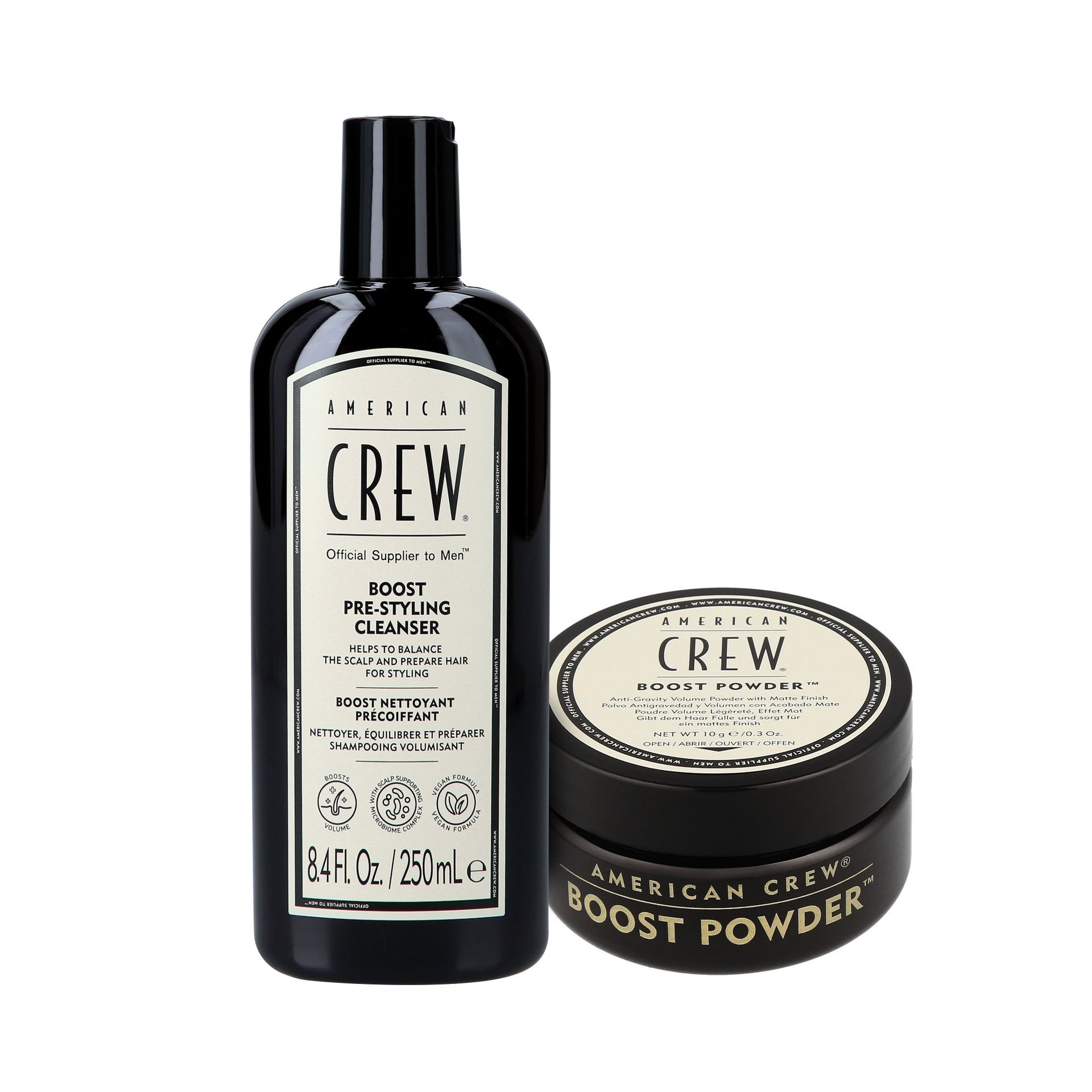 AMERICAN CREW VOLUME DUO Zestaw do pielęgnacji włosów, szampon 250 ml + puder do włosów 10 g