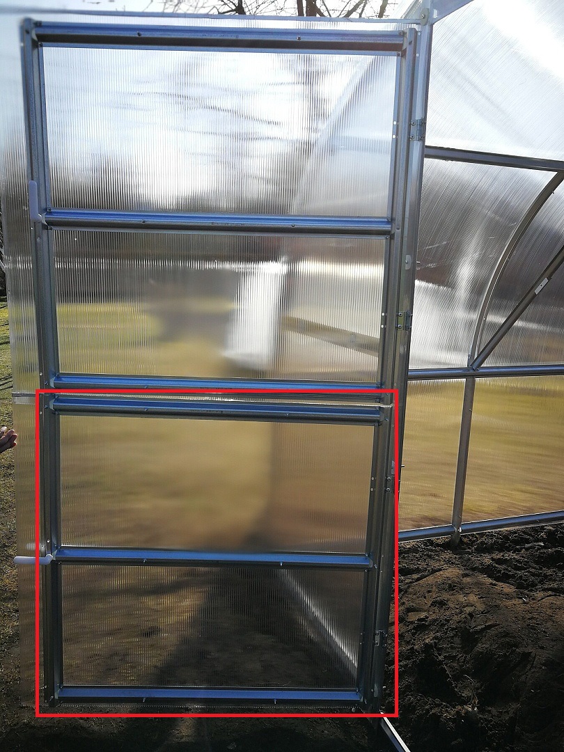 LANITPLAST dodatkowe drzwi do szklarni łukowej GLADUS LG3110