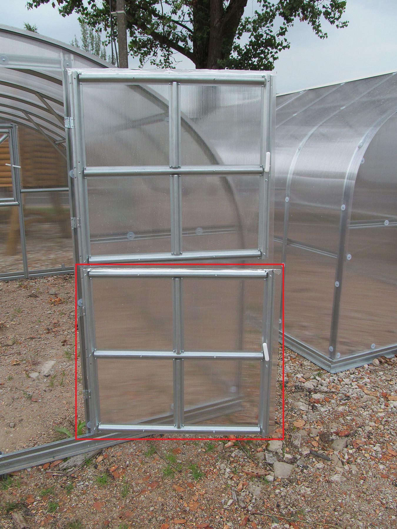 LANITPLAST dodatkowe drzwi do szklarni łukowej LUCIUS LG3124