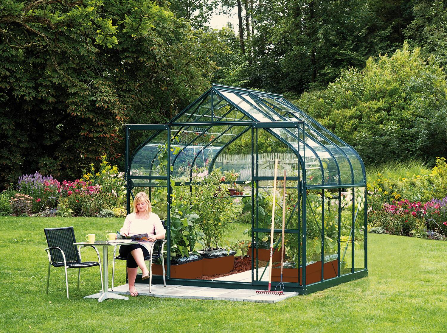 VITAVIA szklarnia DIANA 6700 szkło 3 mm zielona LG4219