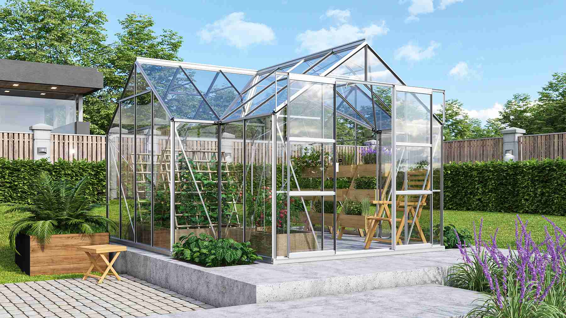 VITAVIA szklarnia SIRIUS PC 4 mm srebrna LG263