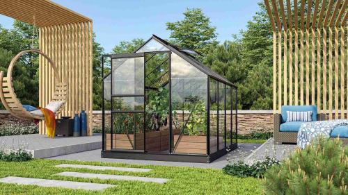 VITAVIA szklarnia VENUS 5000 szkło 3 mm czarne