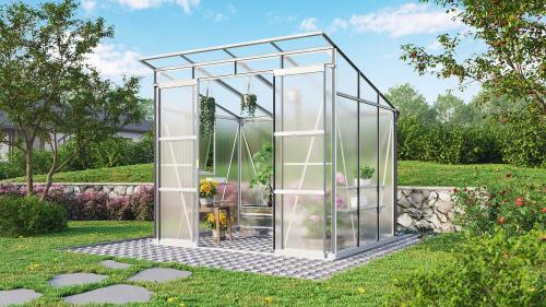 VITAVIA szklarnia PLAYA 5900 PC 6 mm srebrna