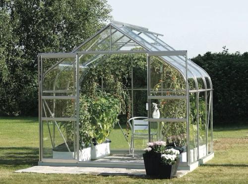 VITAVIA szklarnia DIANA 5000 szkło przezroczyste 3 mm srebrna