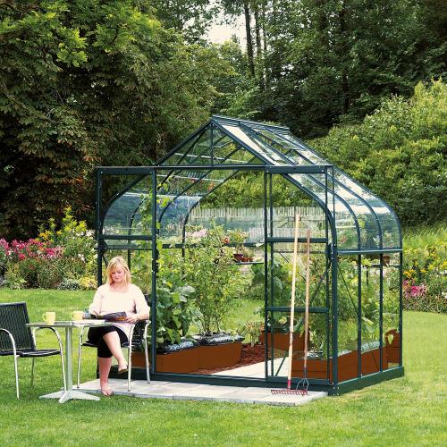 VITAVIA szklarnia DIANA 5000 szkło przezroczyste 3 mm zielona