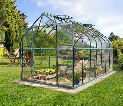 VITAVIA szklarnia DIANA 11500 szkło przezroczyste 3 mm zielona