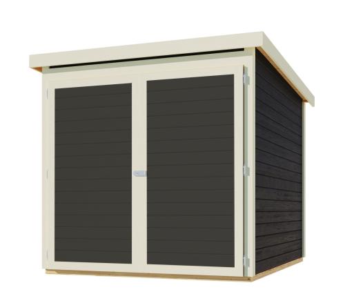 KARIBU garaż drewniany FAHRRADGARAGE (38646) terragrau