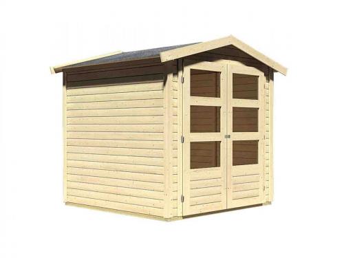 KARIBU dom drewniany AMBERG 2 (82971) natur