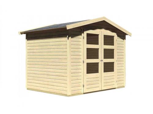 KARIBU dom drewniany AMBERG 3 (82972) natur