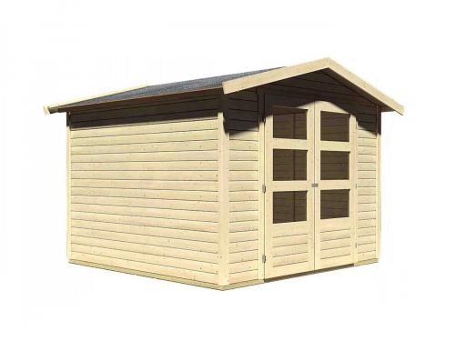 KARIBU dom drewniany AMBERG 4 (82973) natur