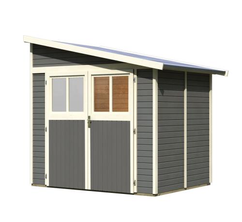 KARIBU dom drewniany BOMLITZ 2 (8884) terragrau