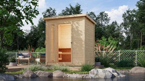 KARIBU Sauna fińska HYTTI 1 (93861) natur