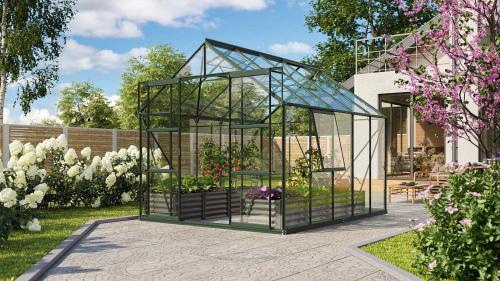 VITAVIA szklarnia URANUS 8300 szkło 3 mm zielona