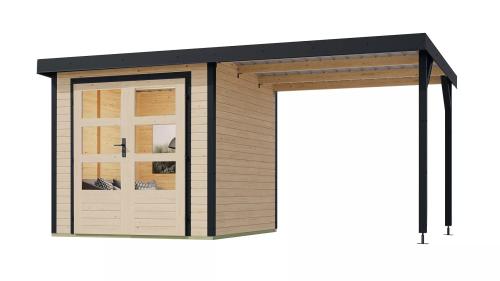 KARIBU dom hybrydowy JUPITER A (93424) natur / antracyt