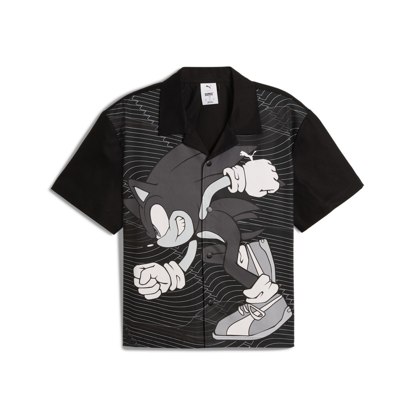 Koszula męska Puma X SONIC RELAXED GRAPHIC RACER czarna 63240701