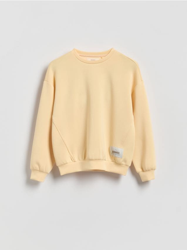 Reserved - Bluza z modalem - jasnożółty