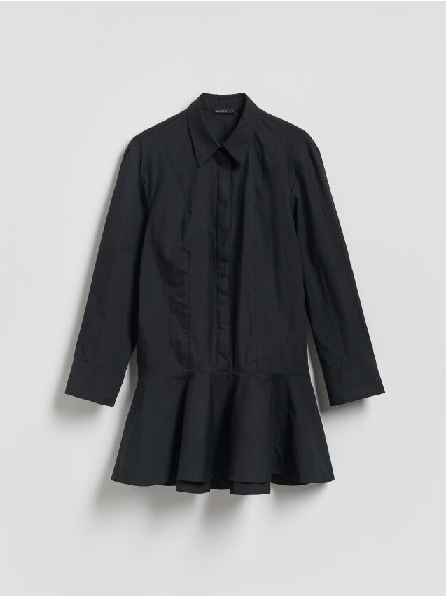 Reserved - Sukienka koszulowa - czarny