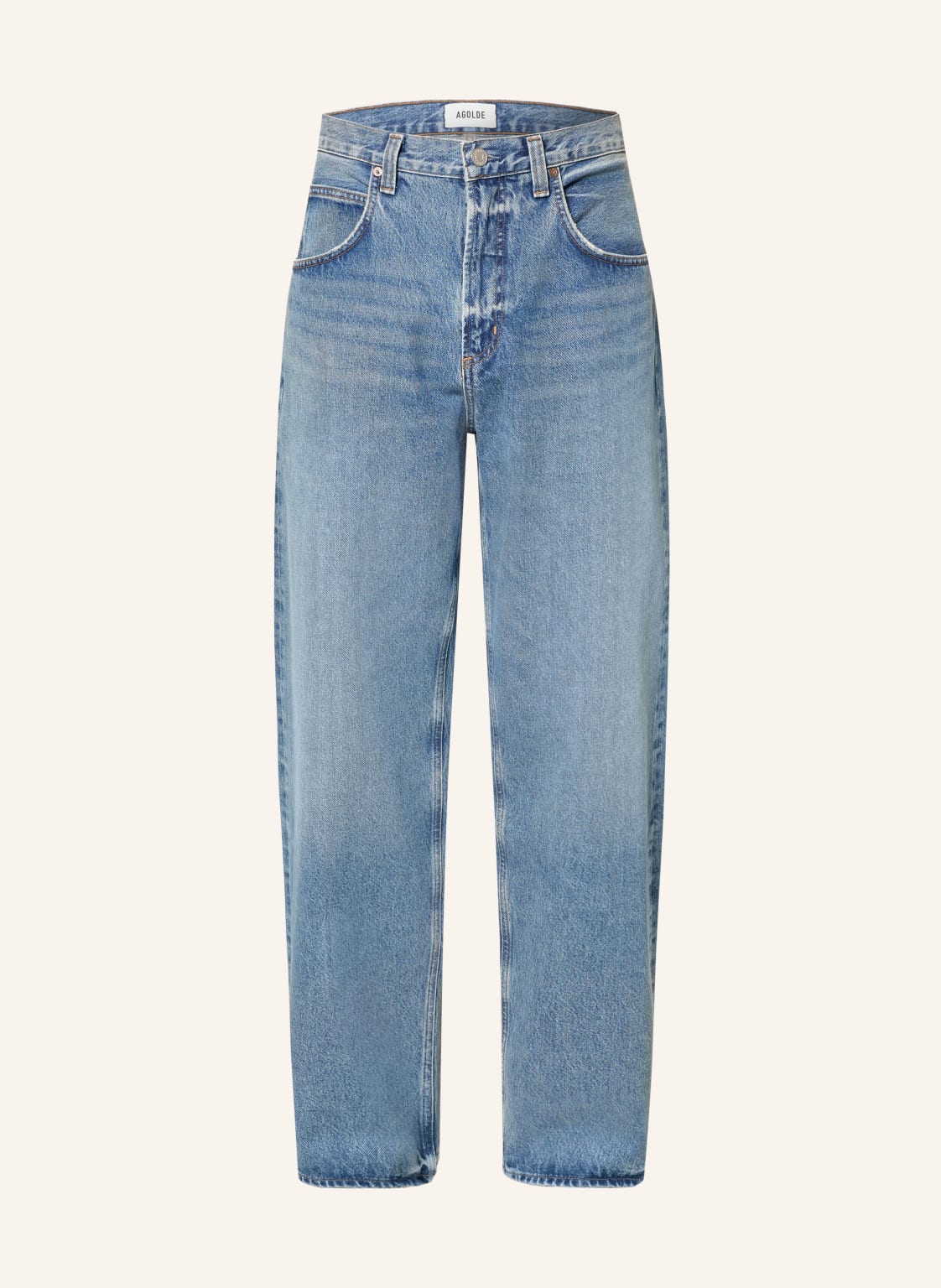 Agolde Dżinsy Fusion Jean Baggy Fit blau