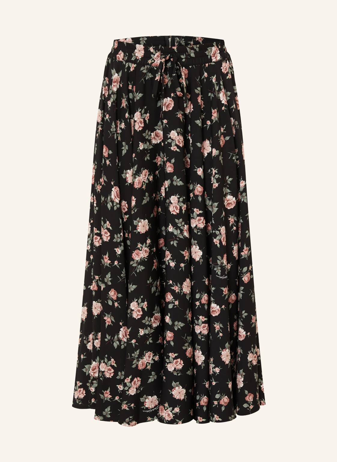 Dolce & Gabbana Jedwabna Spódnica schwarz