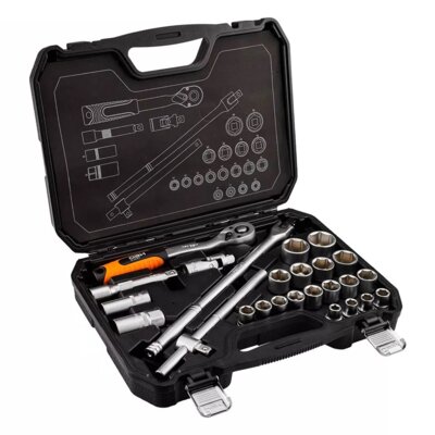 Zestaw kluczy nasadowych NEO TOOLS 10-205 (25 elementów)