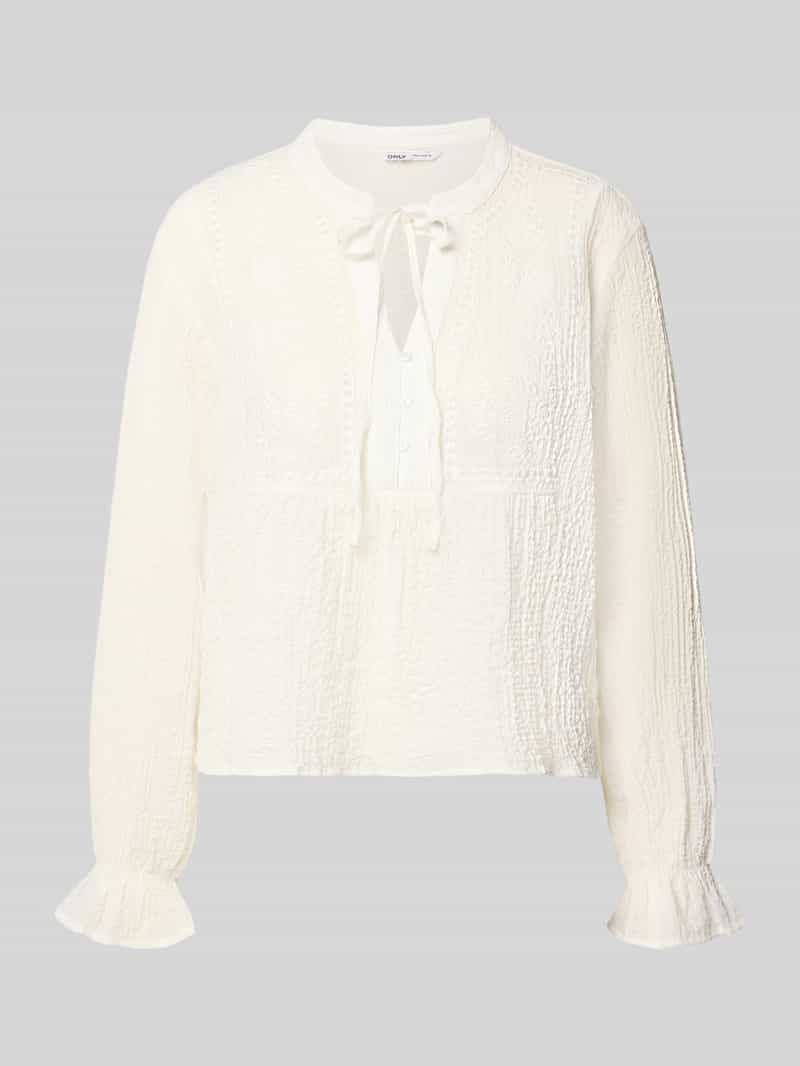 Bluzka o kroju regular fit z długim rękawem i wstawkami model ‘ViCKY LIFE’