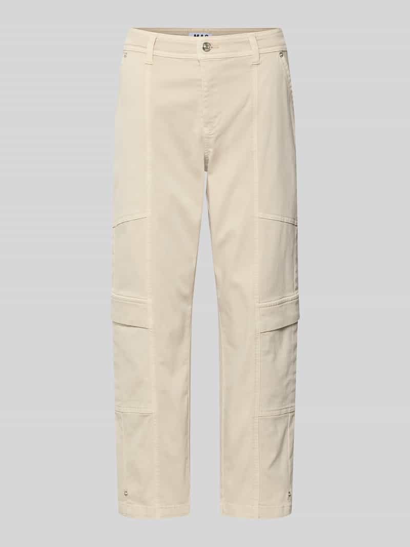 Spodnie cargo o kroju straight fit z mieszanki bawełny model ‘Ruby 2.0’