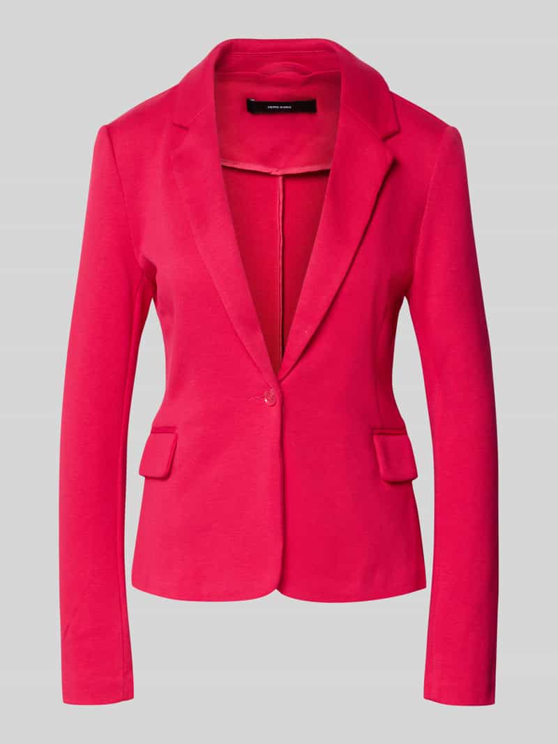 Żakiet krótki o kroju regular fit z dodatkiem bawełny model ‘JULIA’