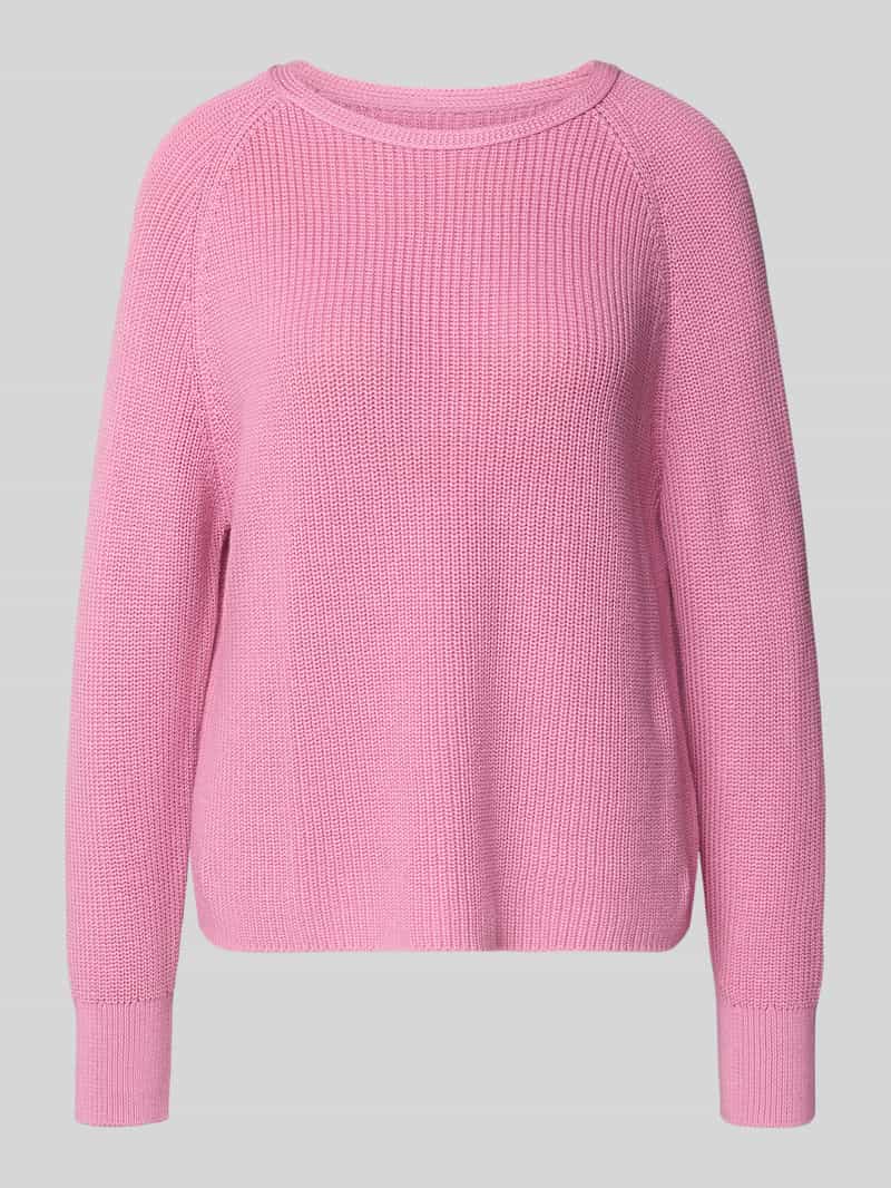 Sweter z dzianiny o kroju regular fit z czystej bawełny