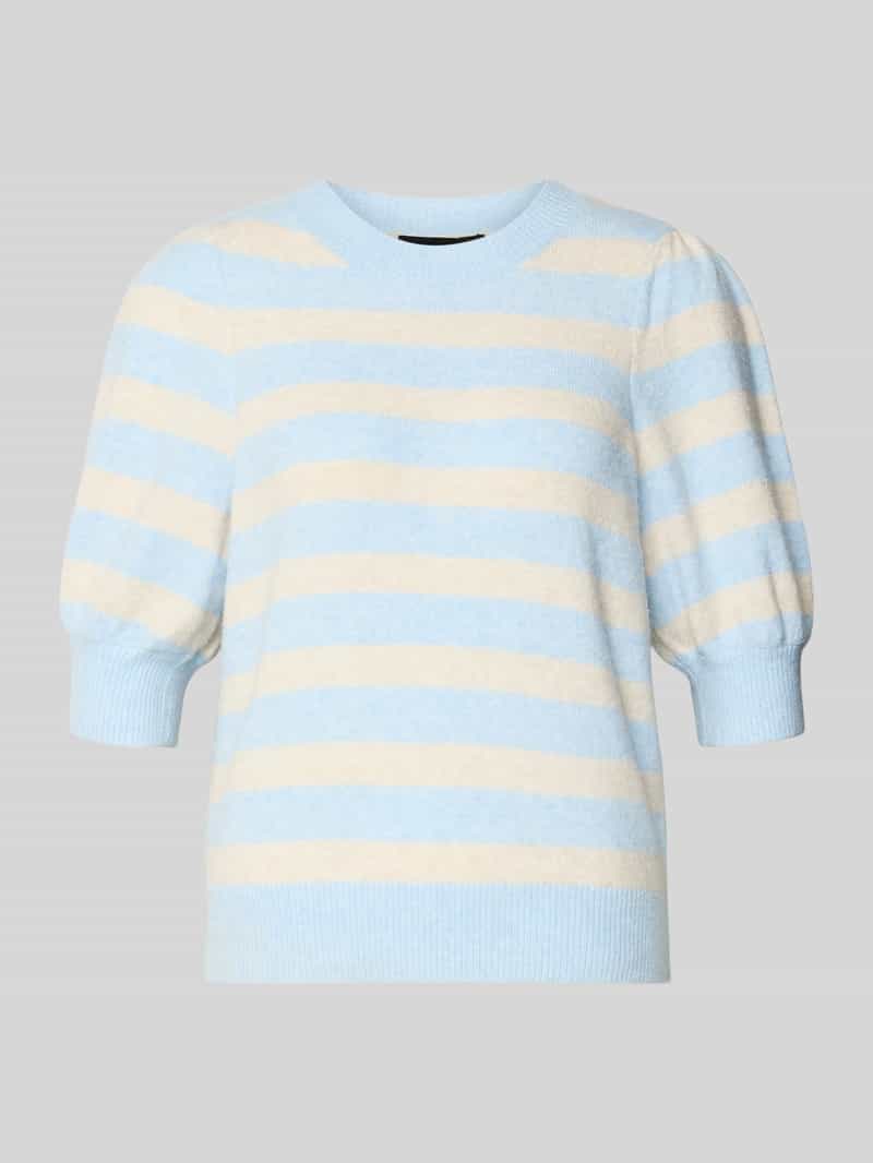 Sweter z dzianiny o kroju regular fit z okrągłym dekoltem model ‘DOFFY’