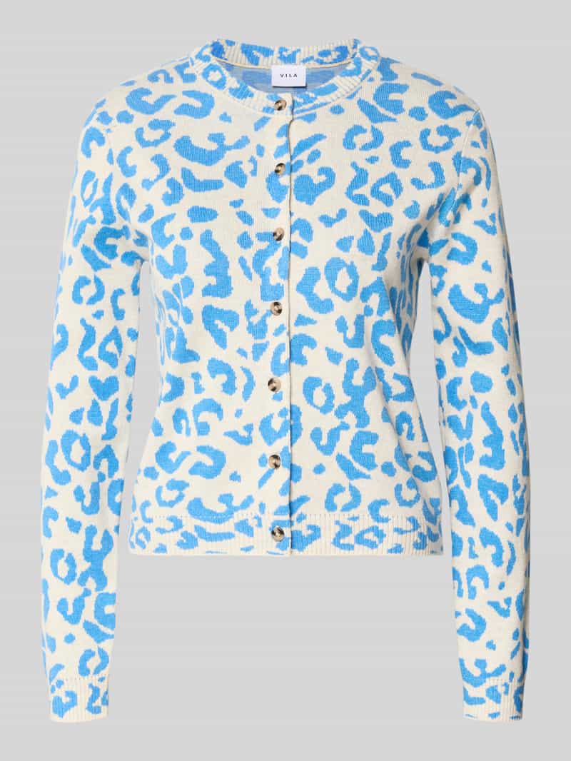 Kardigan o kroju regular fit z dodatkiem wiskozy model ‘Mayas’