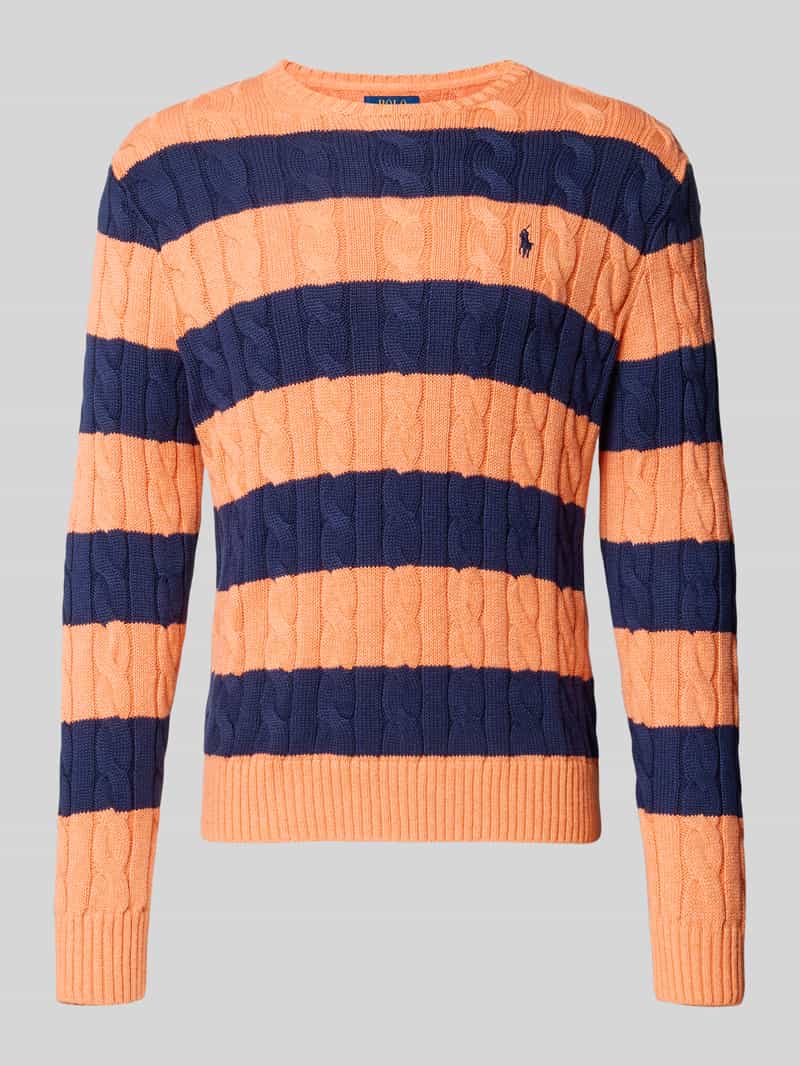 Sweter z dzianiny o kroju regular fit z czystej bawełny