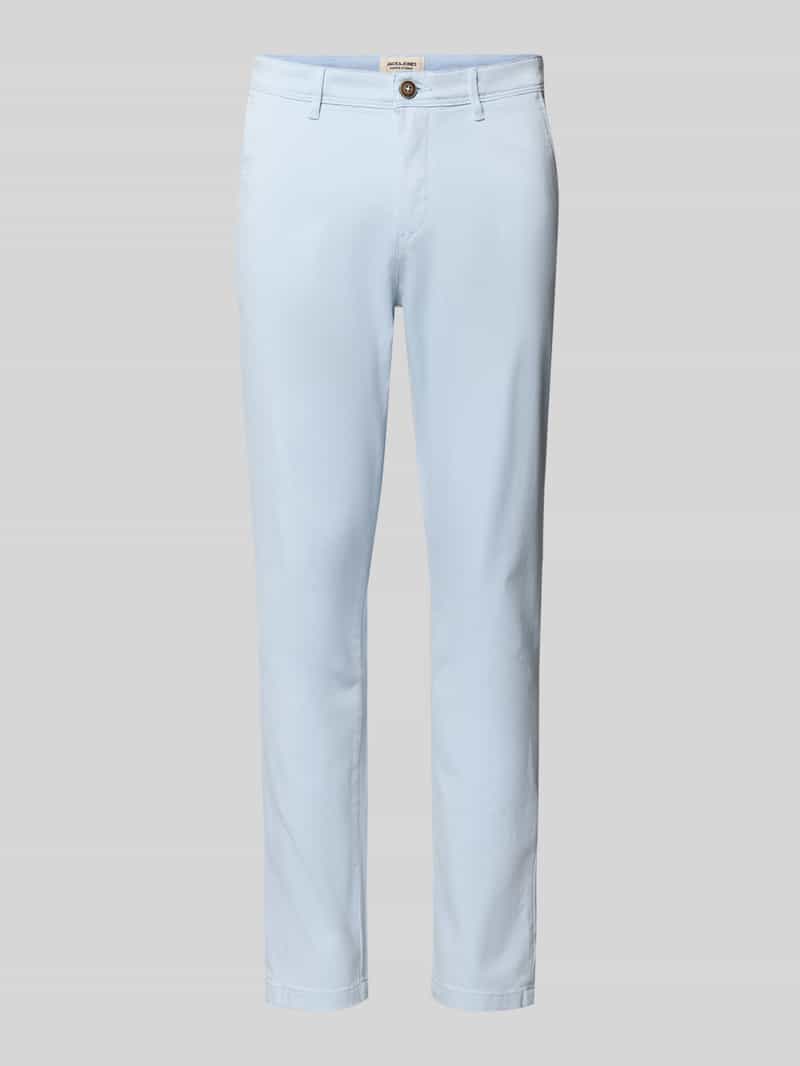 Spodnie materiałowe o kroju slim fit z kieszeniami z tyłu model ‘Marco’