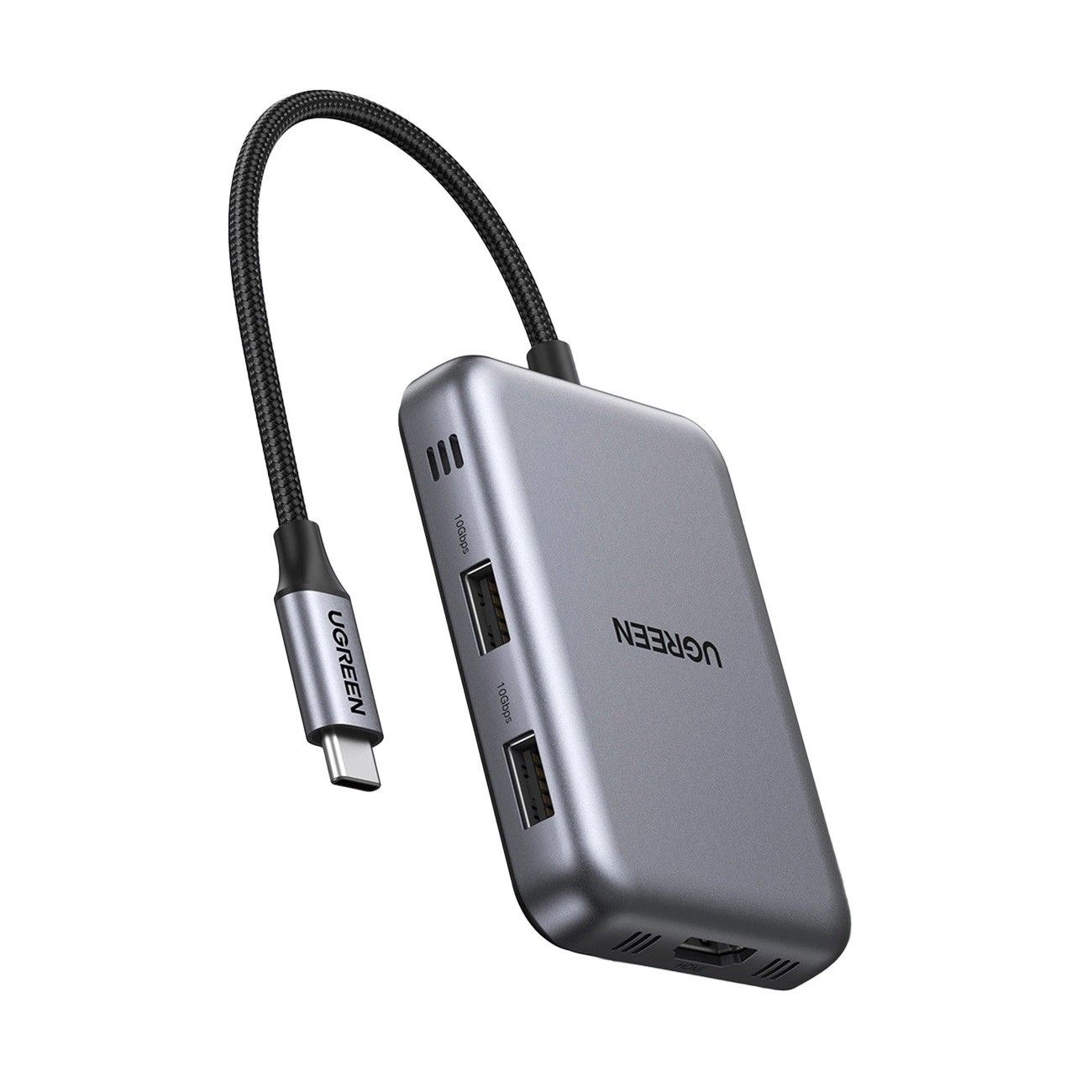 Ugreen USB-C 7w1 HDMI 4K@60Hz USB-C PD 100W 2x USB-A SD/TF - szary