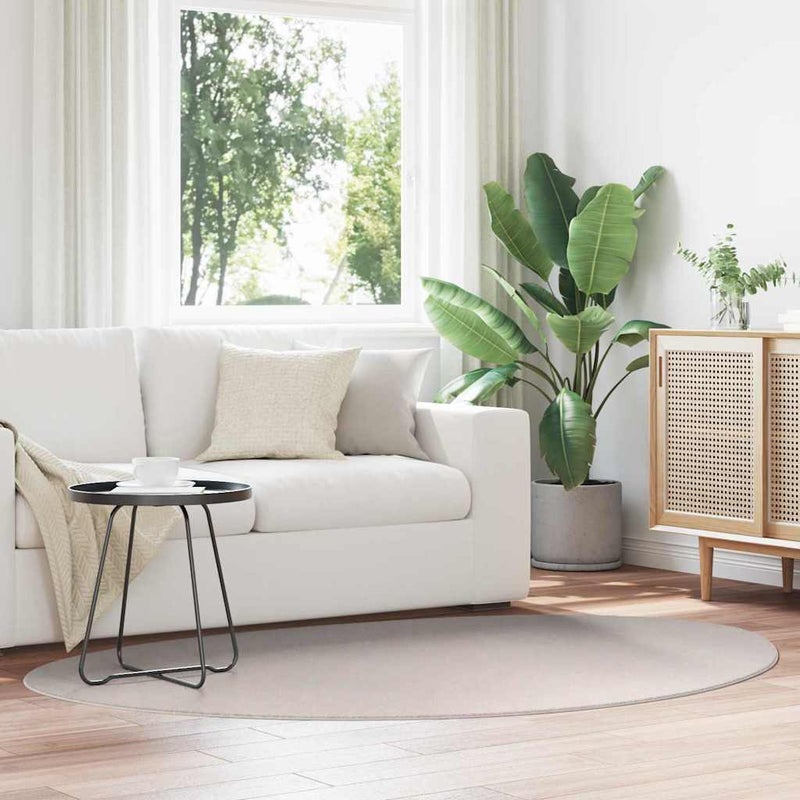 Dywan HUARTE piaskowy 140 x 200 cm Poliester vidaXL