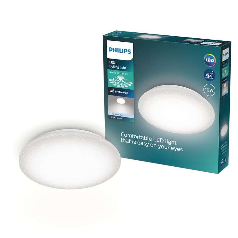 Plafon LED Philips Lampa Sufitowa 10W 1100lm 4000K z Efektem Gwiazd Moire CL200