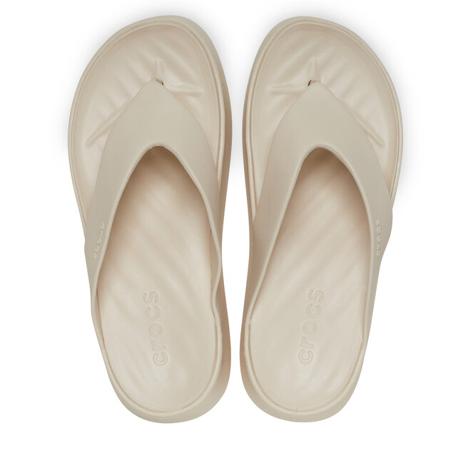 Japonki Crocs Getaway Platform Flip 209410 Beżowy