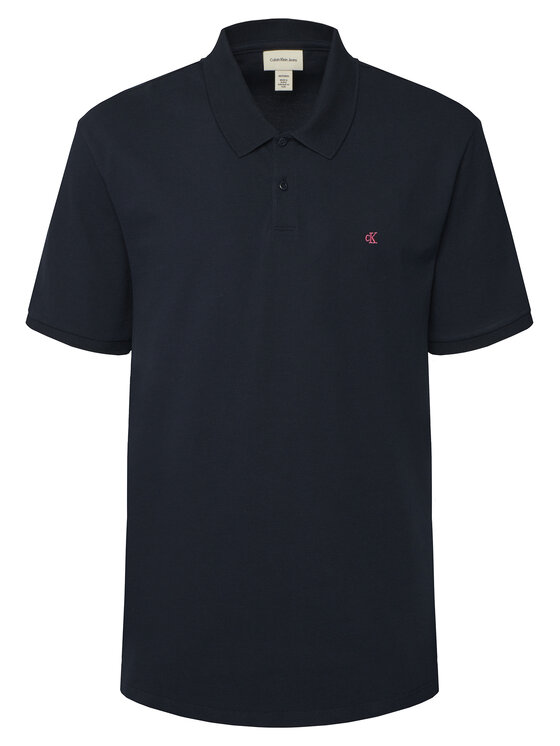 Calvin Klein Jeans Polo LV040EM269 Granatowy Regular Fit