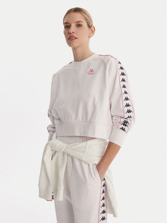 Kappa Bluza Banda Marbella 351S2HW Biały Oversize