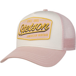 Czapka Trucker Since 1865 Vintage by Stetson, różowy, One Size