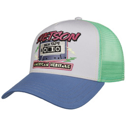 Czapka Trucker Mixtape by Stetson, niebiesko-biały, One Size