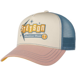Czapka Trucker American Diner by Stetson, różowy, One Size