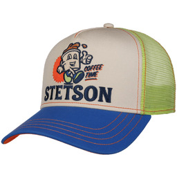 Czapka Trucker Coffee Time by Stetson, beżowo-niebieski, One Size