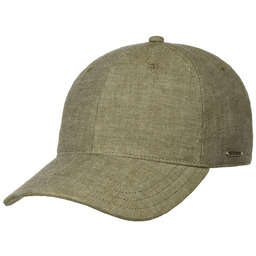 Czapka Lniana z Ochroną UV by Stetson, oliwkowy nakrapiany, One Size