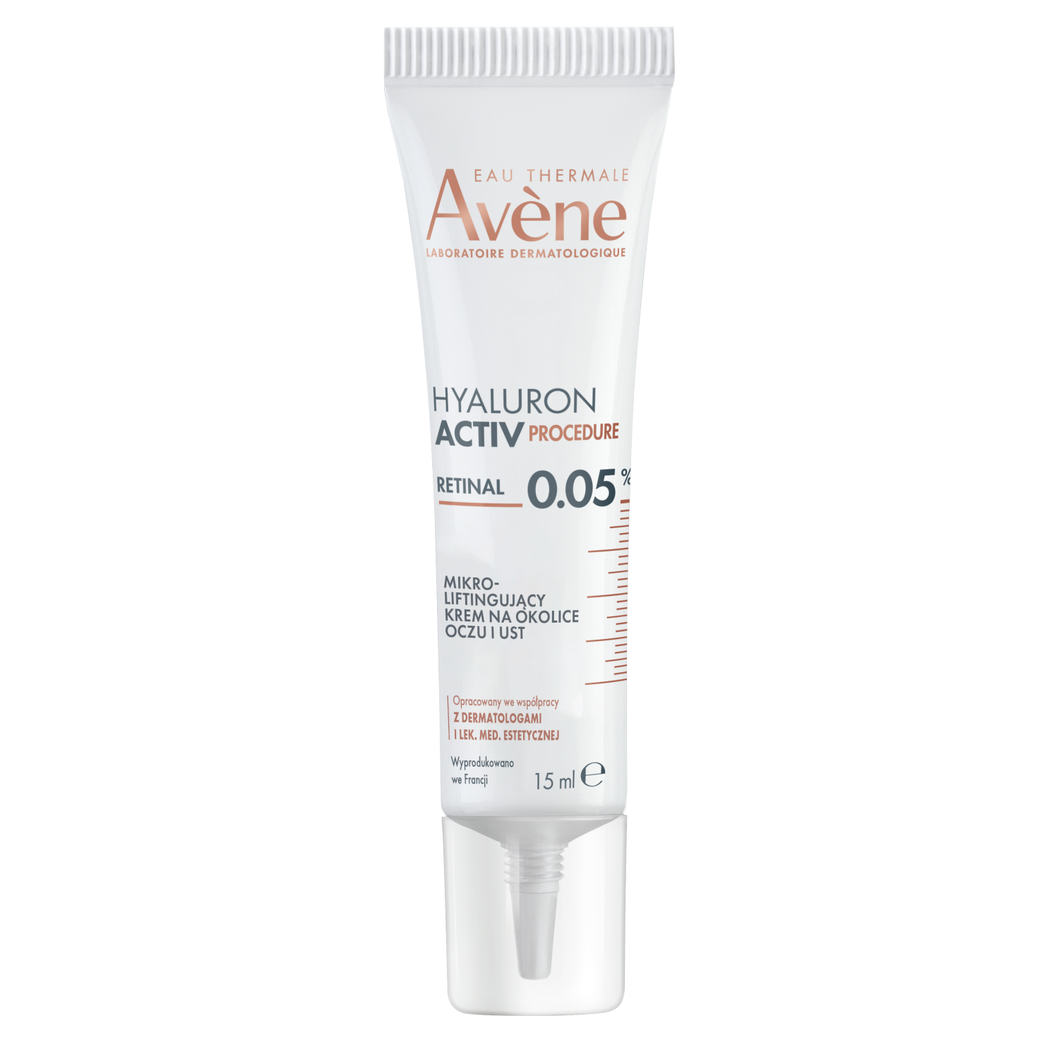 Avene Hyaluron Activ Procedure Mikro, liftingujący krem pod oczy i na zmarszczki wokół ust, 15 ml